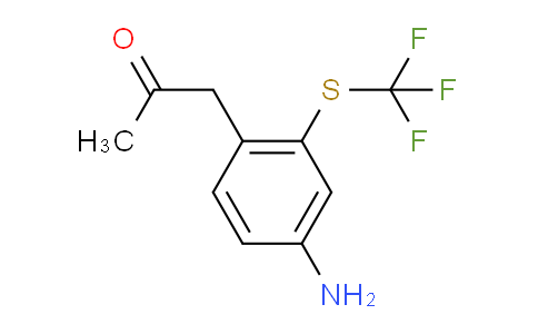 CAS No. 1804222-30-7, 1-(4-Amino-2-(trifluoromethylthio)phenyl)propan-2-one