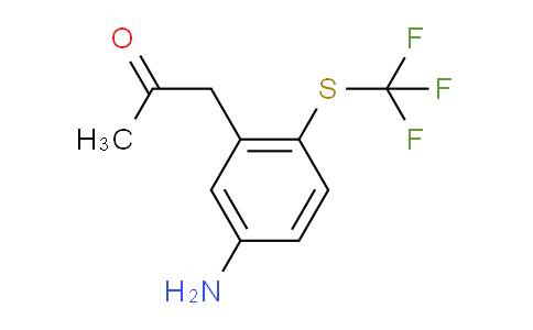 CAS No. 1804043-59-1, 1-(5-Amino-2-(trifluoromethylthio)phenyl)propan-2-one
