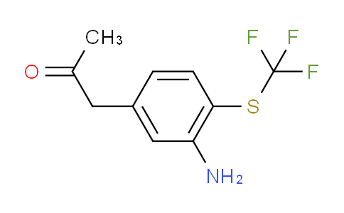 CAS No. 1806404-46-5, 1-(3-Amino-4-(trifluoromethylthio)phenyl)propan-2-one