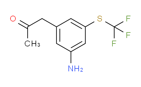 CAS No. 1806577-39-8, 1-(3-Amino-5-(trifluoromethylthio)phenyl)propan-2-one