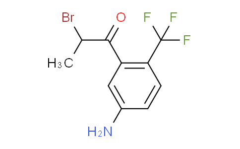 CAS No. 1804507-69-4, 1-(5-Amino-2-(trifluoromethyl)phenyl)-2-bromopropan-1-one