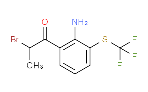 CAS No. 1804508-51-7, 1-(2-Amino-3-(trifluoromethylthio)phenyl)-2-bromopropan-1-one