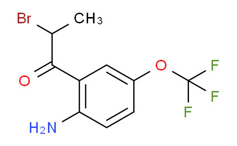 CAS No. 1804220-40-3, 1-(2-Amino-5-(trifluoromethoxy)phenyl)-2-bromopropan-1-one