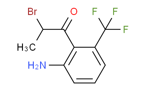 CAS No. 1804221-00-8, 1-(2-Amino-6-(trifluoromethyl)phenyl)-2-bromopropan-1-one