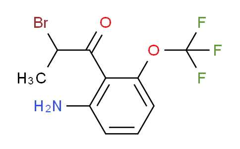 CAS No. 1804216-48-5, 1-(2-Amino-6-(trifluoromethoxy)phenyl)-2-bromopropan-1-one