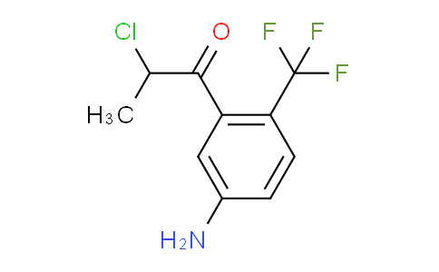 CAS No. 1806403-30-4, 1-(5-Amino-2-(trifluoromethyl)phenyl)-2-chloropropan-1-one