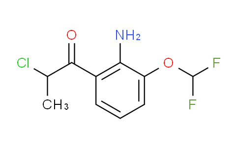 CAS No. 1804034-97-6, 1-(2-Amino-3-(difluoromethoxy)phenyl)-2-chloropropan-1-one