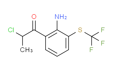 CAS No. 1803880-09-2, 1-(2-Amino-3-(trifluoromethylthio)phenyl)-2-chloropropan-1-one
