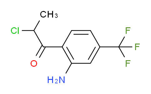 CAS No. 1804507-71-8, 1-(2-Amino-4-(trifluoromethyl)phenyl)-2-chloropropan-1-one