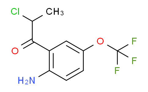 CAS No. 1803804-49-0, 1-(2-Amino-5-(trifluoromethoxy)phenyl)-2-chloropropan-1-one