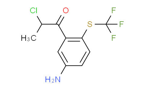 MC724612 | 1803861-38-2 | 1-(5-Amino-2-(trifluoromethylthio)phenyl)-2-chloropropan-1-one