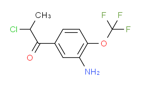CAS No. 1803836-55-6, 1-(3-Amino-4-(trifluoromethoxy)phenyl)-2-chloropropan-1-one