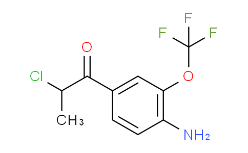 CAS No. 1804220-52-7, 1-(4-Amino-3-(trifluoromethoxy)phenyl)-2-chloropropan-1-one