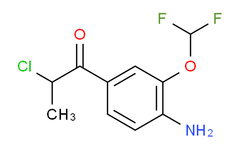 CAS No. 1803866-94-5, 1-(4-Amino-3-(difluoromethoxy)phenyl)-2-chloropropan-1-one
