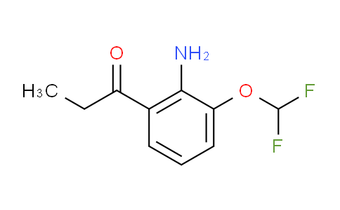 CAS No. 1803842-23-0, 1-(2-Amino-3-(difluoromethoxy)phenyl)propan-1-one