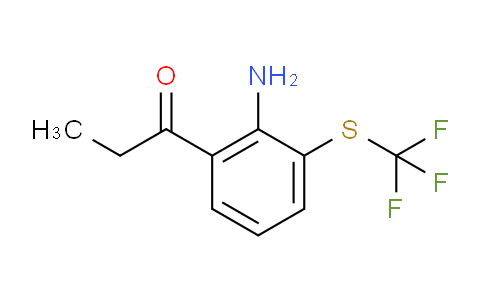 CAS No. 1807052-36-3, 1-(2-Amino-3-(trifluoromethylthio)phenyl)propan-1-one