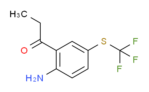 CAS No. 1806521-75-4, 1-(2-Amino-5-(trifluoromethylthio)phenyl)propan-1-one