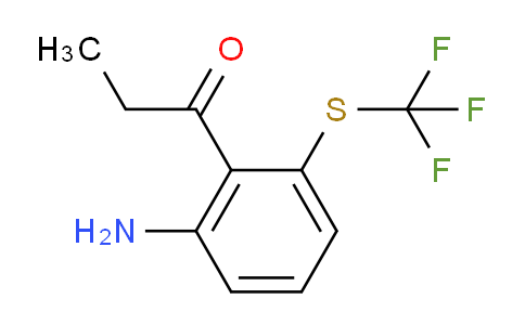 CAS No. 1804508-47-1, 1-(2-Amino-6-(trifluoromethylthio)phenyl)propan-1-one