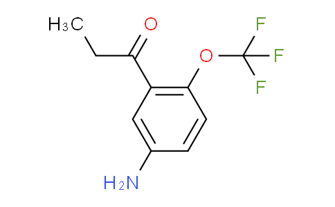 CAS No. 1803878-34-3, 1-(5-Amino-2-(trifluoromethoxy)phenyl)propan-1-one