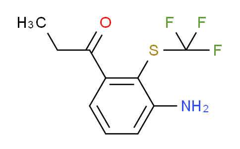 CAS No. 1806332-25-1, 1-(3-Amino-2-(trifluoromethylthio)phenyl)propan-1-one
