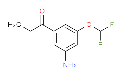 CAS No. 1804221-48-4, 1-(3-Amino-5-(difluoromethoxy)phenyl)propan-1-one