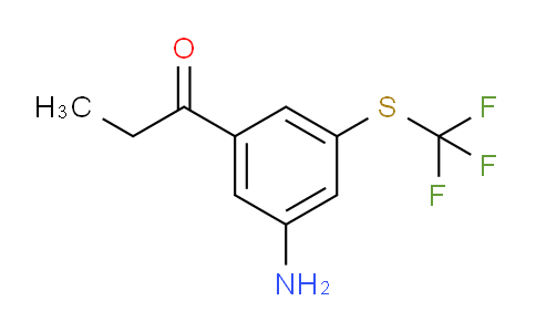 CAS No. 1807052-43-2, 1-(3-Amino-5-(trifluoromethylthio)phenyl)propan-1-one