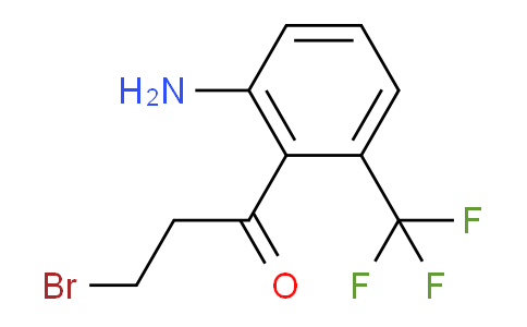 CAS No. 1806296-19-4, 1-(2-Amino-6-(trifluoromethyl)phenyl)-3-bromopropan-1-one