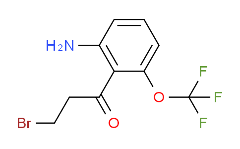 CAS No. 1803878-42-3, 1-(2-Amino-6-(trifluoromethoxy)phenyl)-3-bromopropan-1-one