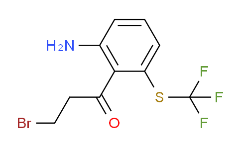 DY724641 | 1804217-72-8 | 1-(2-Amino-6-(trifluoromethylthio)phenyl)-3-bromopropan-1-one