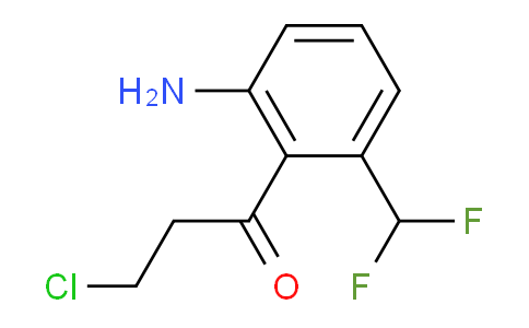 CAS No. 1806546-41-7, 1-(2-Amino-6-(difluoromethyl)phenyl)-3-chloropropan-1-one