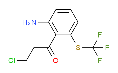 CAS No. 1803838-75-6, 1-(2-Amino-6-(trifluoromethylthio)phenyl)-3-chloropropan-1-one