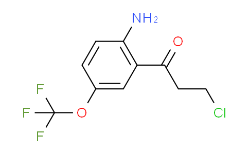CAS No. 1803836-65-8, 1-(2-Amino-5-(trifluoromethoxy)phenyl)-3-chloropropan-1-one