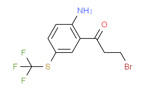 CAS No. 1804508-59-5, 1-(2-Amino-5-(trifluoromethylthio)phenyl)-3-bromopropan-1-one