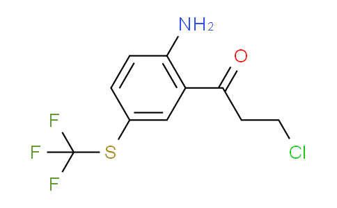 CAS No. 1806404-22-7, 1-(2-Amino-5-(trifluoromethylthio)phenyl)-3-chloropropan-1-one