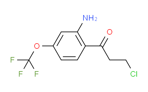 CAS No. 1806405-81-1, 1-(2-Amino-4-(trifluoromethoxy)phenyl)-3-chloropropan-1-one
