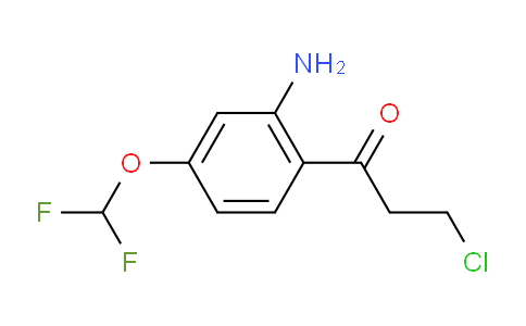 CAS No. 1803859-68-8, 1-(2-Amino-4-(difluoromethoxy)phenyl)-3-chloropropan-1-one