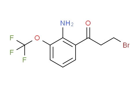 CAS No. 1803804-42-3, 1-(2-Amino-3-(trifluoromethoxy)phenyl)-3-bromopropan-1-one