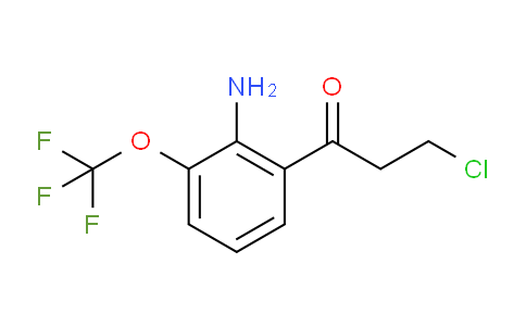 CAS No. 1804507-45-6, 1-(2-Amino-3-(trifluoromethoxy)phenyl)-3-chloropropan-1-one