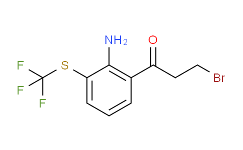 CAS No. 1804217-66-0, 1-(2-Amino-3-(trifluoromethylthio)phenyl)-3-bromopropan-1-one