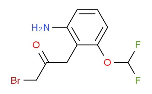 CAS No. 1804205-72-8, 1-(2-Amino-6-(difluoromethoxy)phenyl)-3-bromopropan-2-one