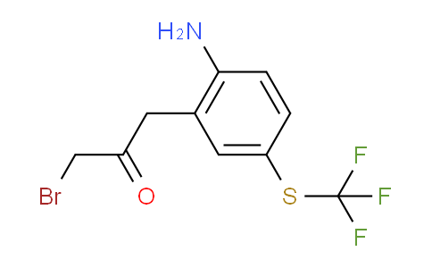 CAS No. 1806577-46-7, 1-(2-Amino-5-(trifluoromethylthio)phenyl)-3-bromopropan-2-one