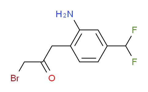 CAS No. 1804036-79-0, 1-(2-Amino-4-(difluoromethyl)phenyl)-3-bromopropan-2-one