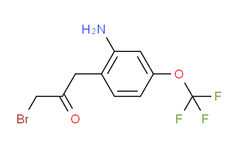 CAS No. 1807109-53-0, 1-(2-Amino-4-(trifluoromethoxy)phenyl)-3-bromopropan-2-one