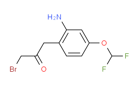 CAS No. 1804221-59-7, 1-(2-Amino-4-(difluoromethoxy)phenyl)-3-bromopropan-2-one