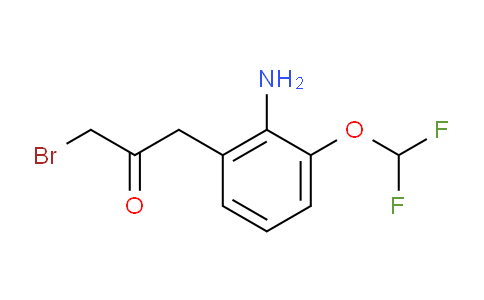 CAS No. 1804401-42-0, 1-(2-Amino-3-(difluoromethoxy)phenyl)-3-bromopropan-2-one
