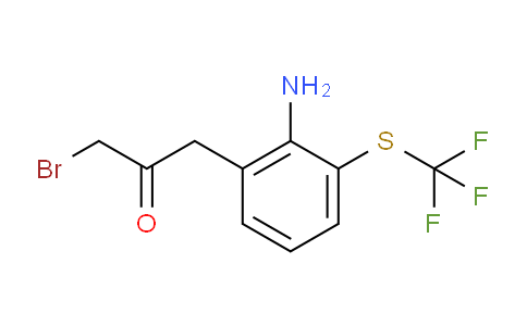 CAS No. 1803861-57-5, 1-(2-Amino-3-(trifluoromethylthio)phenyl)-3-bromopropan-2-one