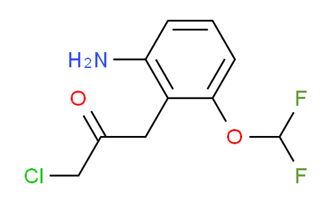CAS No. 1803843-07-3, 1-(2-Amino-6-(difluoromethoxy)phenyl)-3-chloropropan-2-one