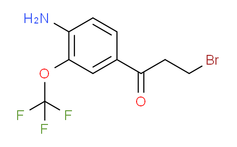 CAS No. 1804220-46-9, 1-(4-Amino-3-(trifluoromethoxy)phenyl)-3-bromopropan-1-one