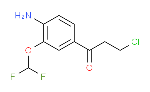 CAS No. 1804205-59-1, 1-(4-Amino-3-(difluoromethoxy)phenyl)-3-chloropropan-1-one