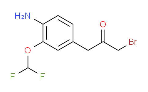 CAS No. 1804205-75-1, 1-(4-Amino-3-(difluoromethoxy)phenyl)-3-bromopropan-2-one